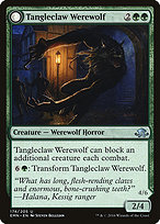 Tangleclaw Werewolf // Fibrous Entangler