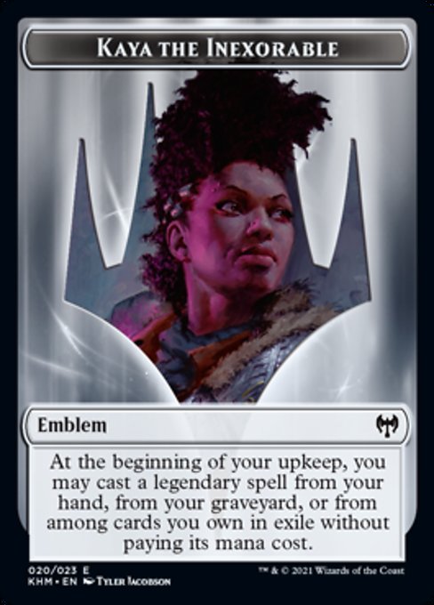 Kaya the Inexorable Emblem