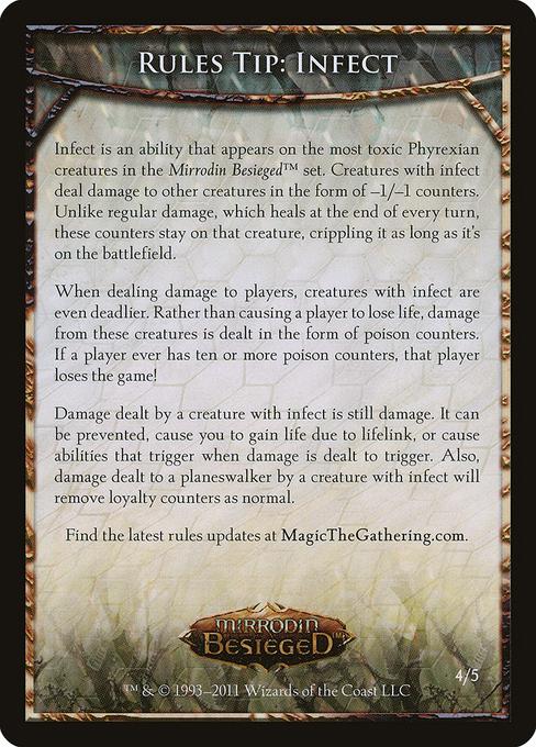 Infect Tip Card