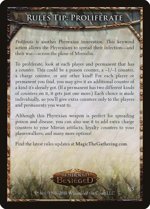Proliferate Tip Card