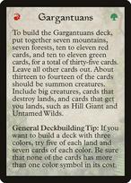 Gargantuans Tip Card 1