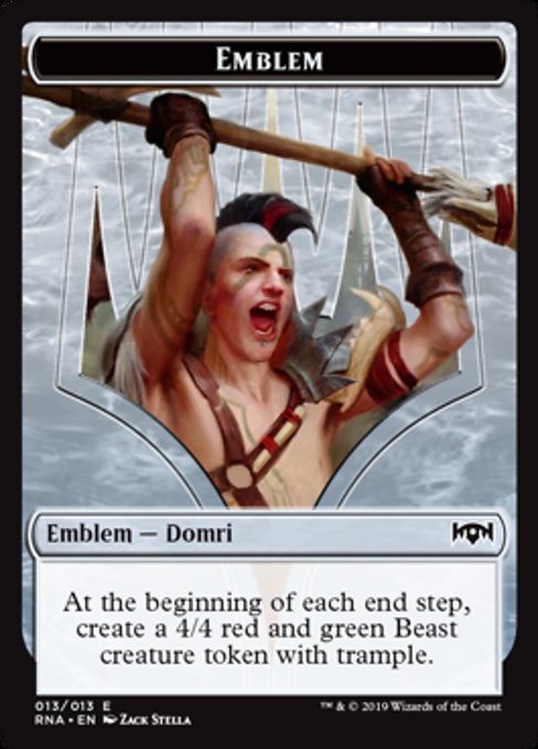 Domri, Chaos Bringer Emblem