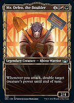 Mr. Orfeo, the Boulder (Showcase)