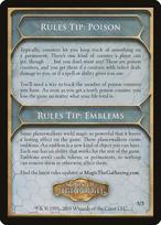 Poison and Emblems Tip Card