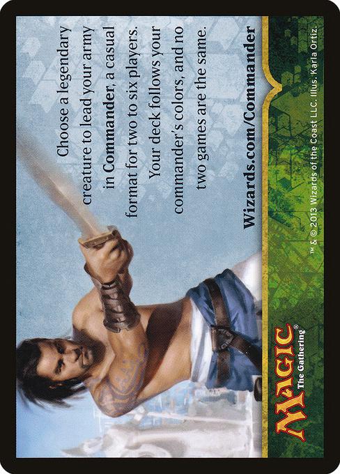 Commander Tip Card